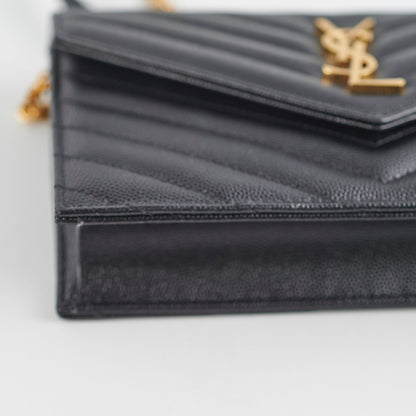 Saint Laurent Wallet On Chain Black