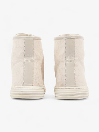Gucci GG Monogram High-Top Sneakers Beige  Canvas EU 38 UK 5