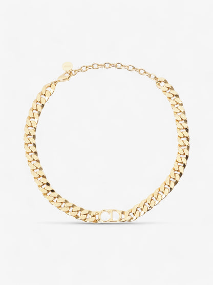 Christian Dior CD Chain Choker Gold Base Metal