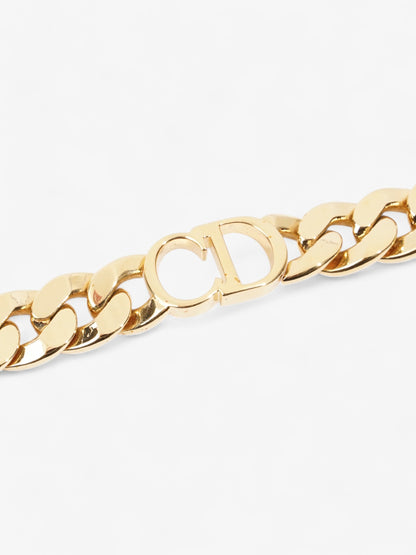 Christian Dior CD Chain Choker Gold Base Metal
