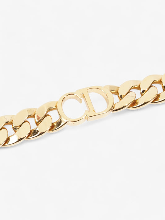 Christian Dior CD Chain Choker Gold Base Metal