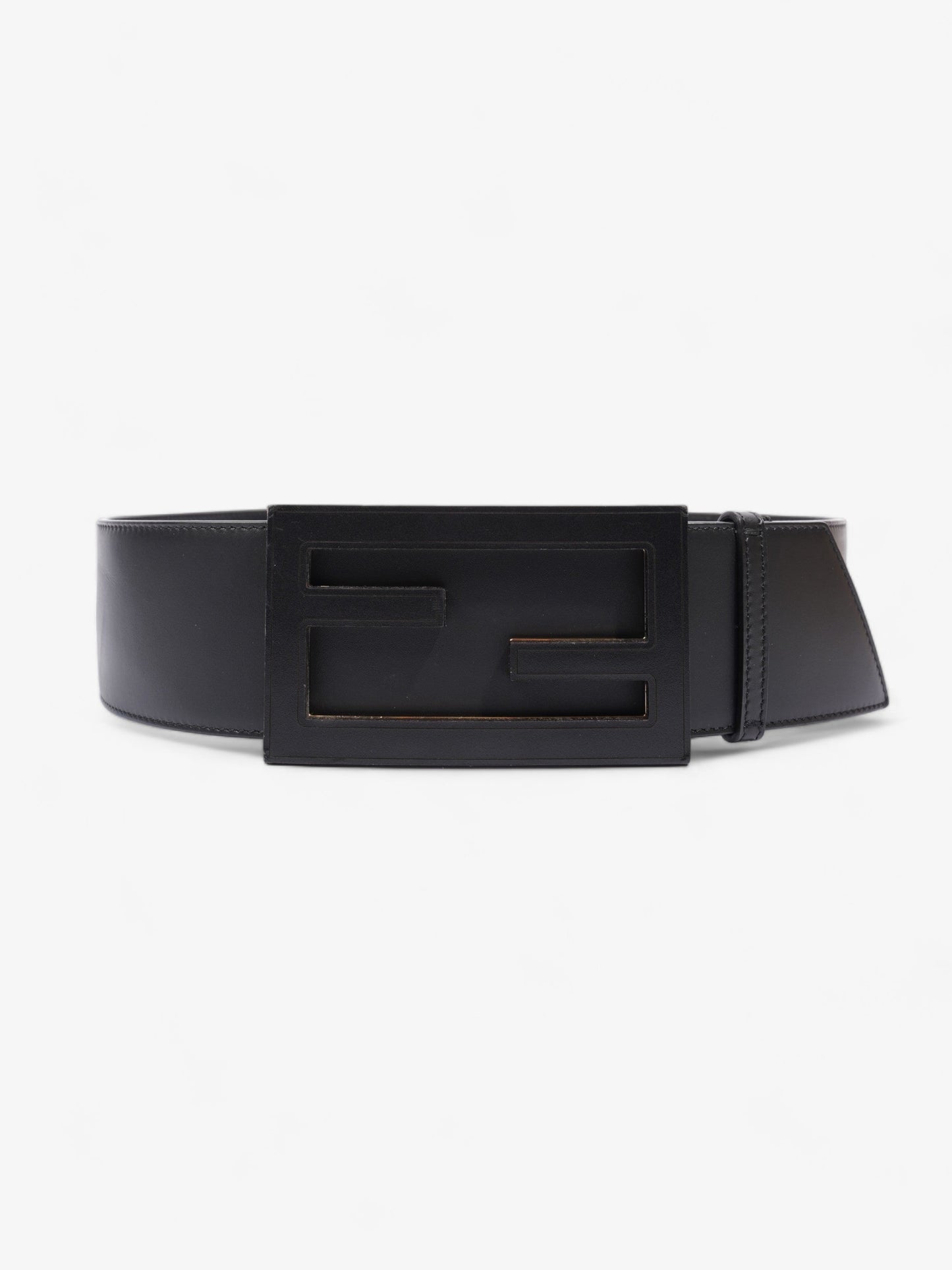 Fendi FF Belt Black Leather 75cm 30"