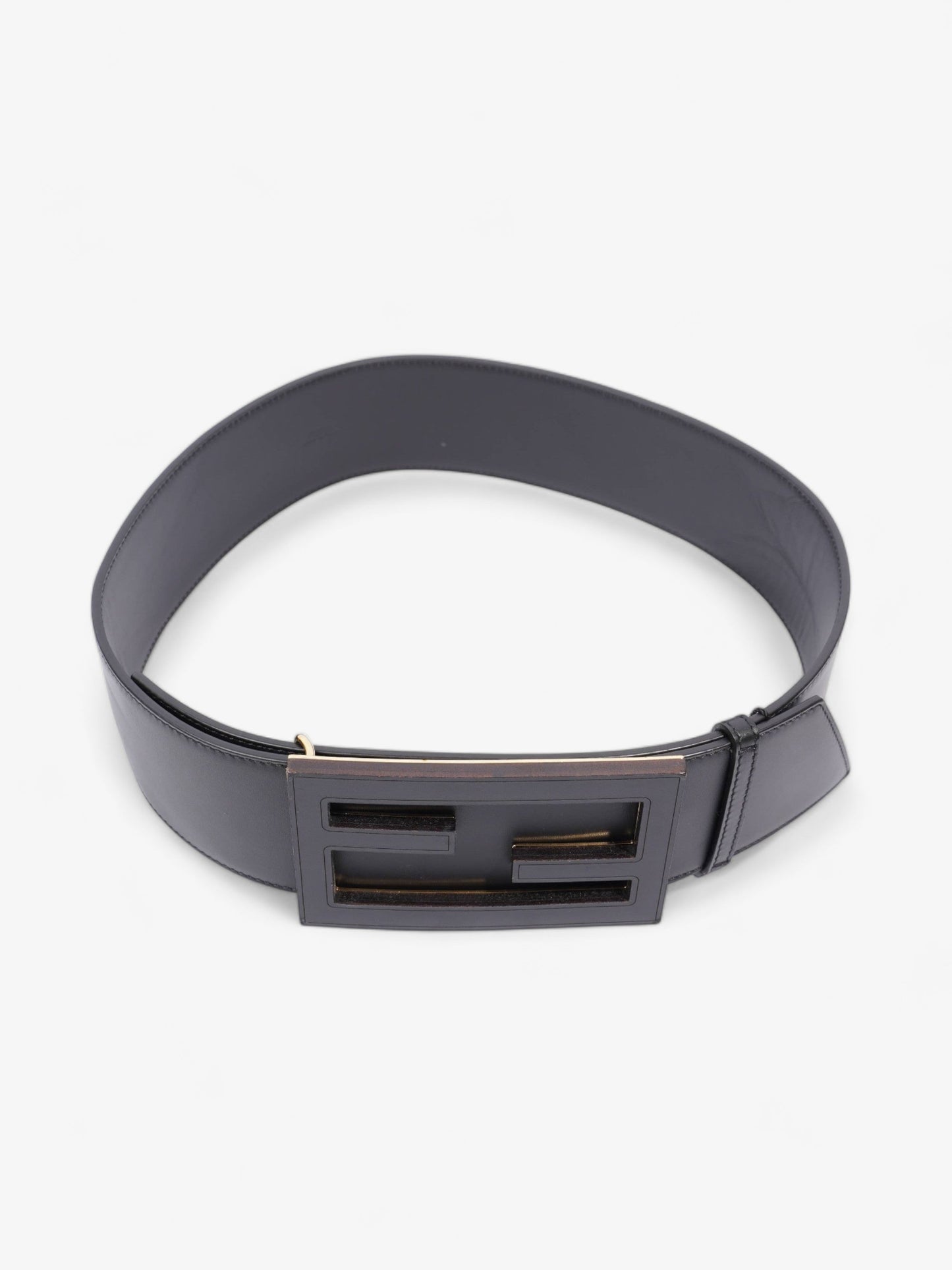 Fendi FF Belt Black Leather 75cm 30"
