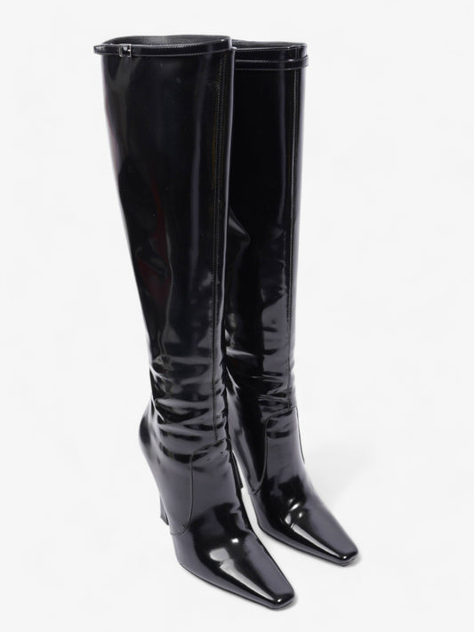 Saint Laurent Tess Boot 110 Black Patent Leather EU 40 UK 7