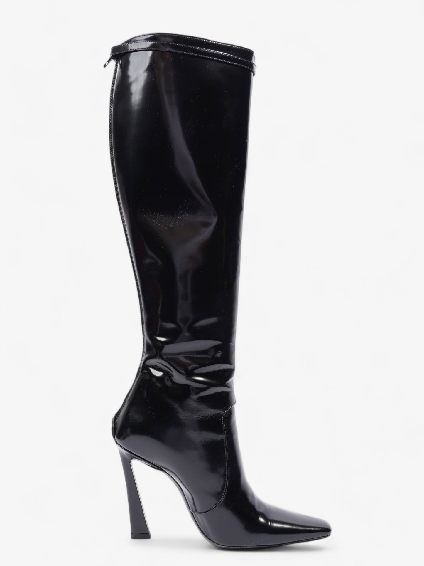 Saint Laurent Tess Boot 110 Black Patent Leather EU 40 UK 7