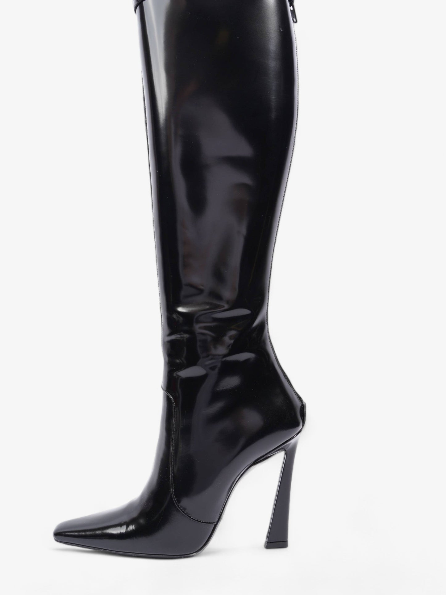 Saint Laurent Tess Boot 110 Black Patent Leather EU 40 UK 7
