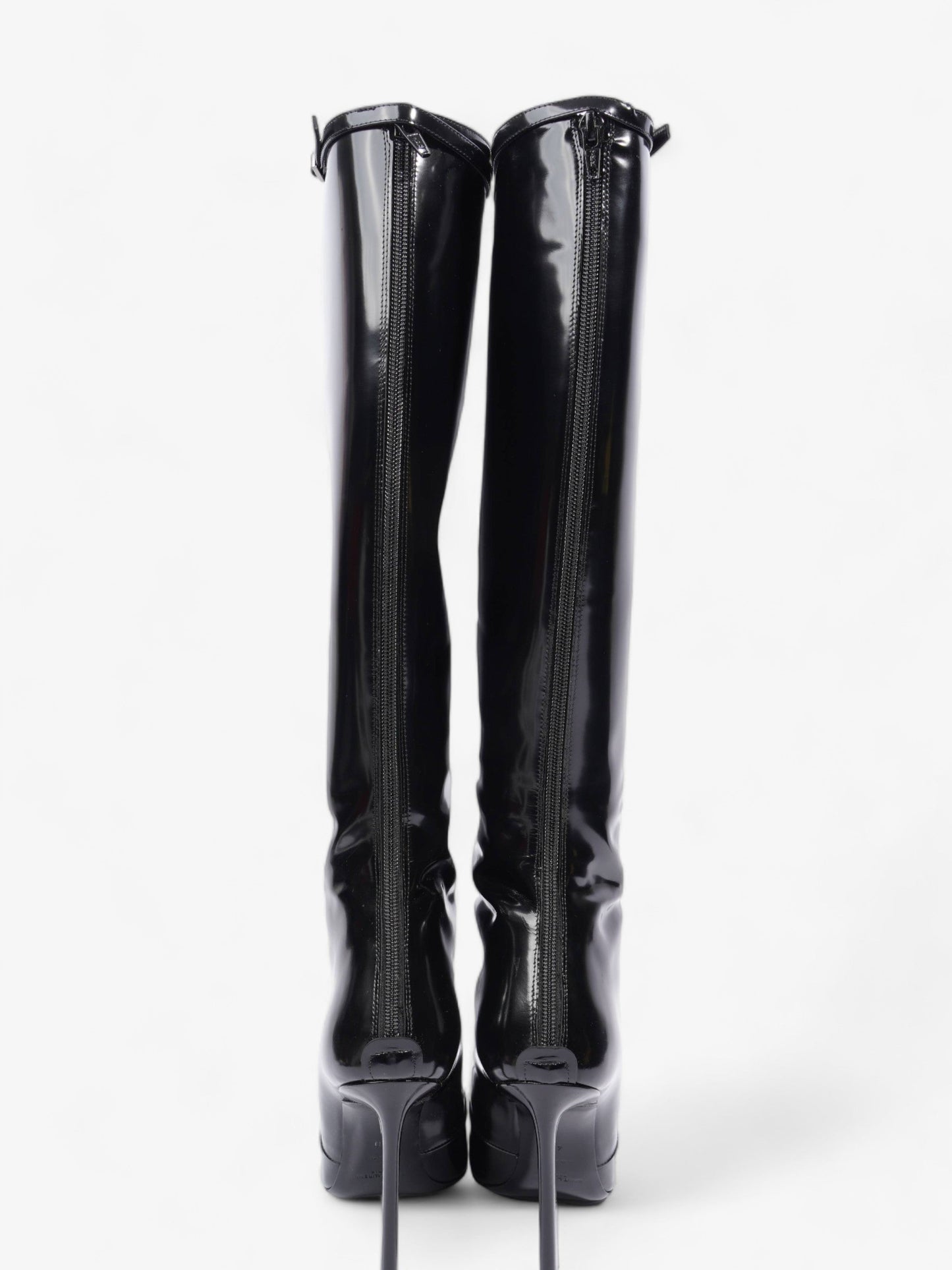 Saint Laurent Tess Boot 110 Black Patent Leather EU 40 UK 7