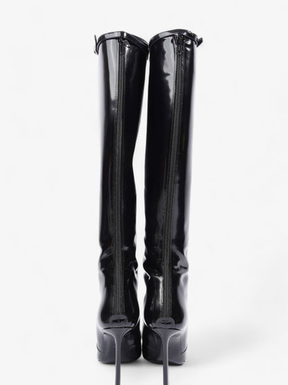 Saint Laurent Tess Boot 110 Black Patent Leather EU 40 UK 7