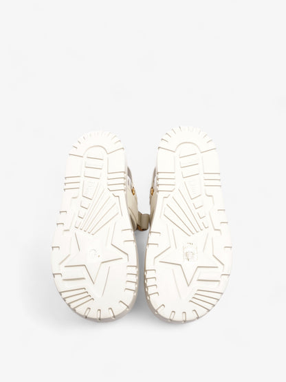 Christian Dior Dioract Sandals Cream Leather EU 38 UK 5