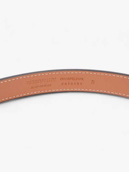 Burberry TB Belt Vintage Check / Light Gold Canvas Small - 87cm