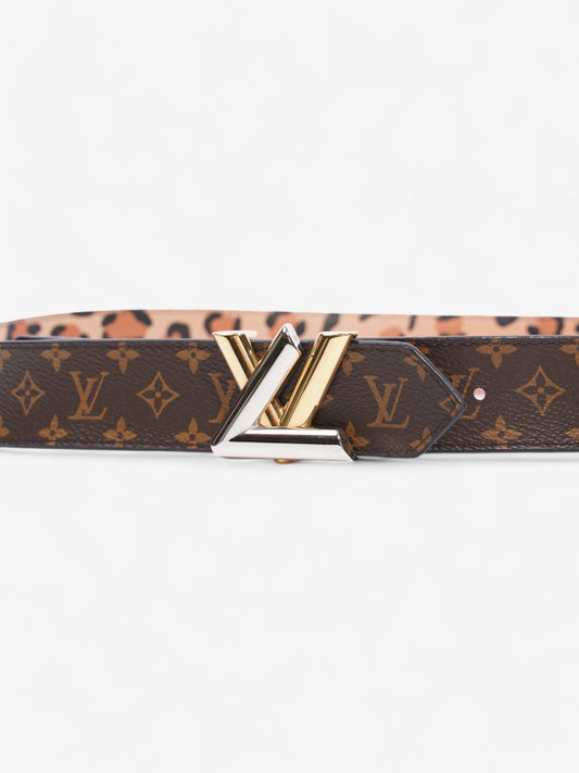 Louis Vuitton Initials Reversible Belt Monogram / Leopard Canvas 109cm