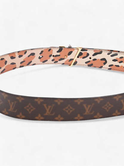 Louis Vuitton Initials Reversible Belt Monogram / Leopard Canvas 109cm