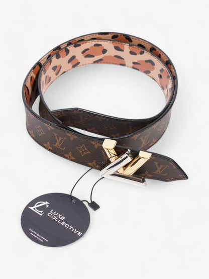 Louis Vuitton Initials Reversible Belt Monogram / Leopard Canvas 109cm