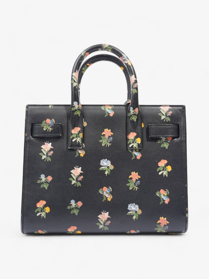 Saint Laurent Sac De Jour Black / Floral Leather Nano