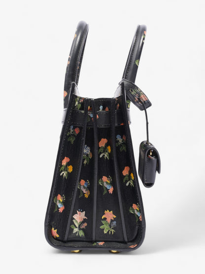 Saint Laurent Sac De Jour Black / Floral Leather Nano