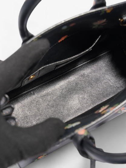 Saint Laurent Sac De Jour Black / Floral Leather Nano