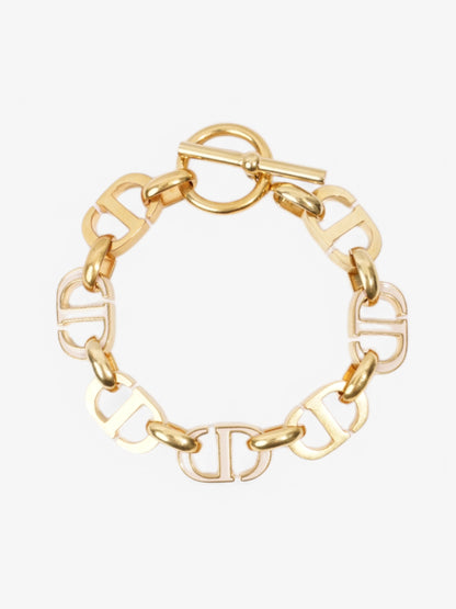 Christian Dior CD Bracelet Gold Base Metal