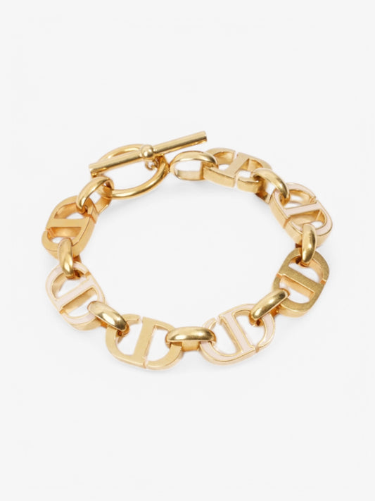 Christian Dior CD Bracelet Gold Base Metal