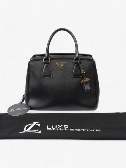 Prada Parabole Shopping Tote Black Saffiano Leather
