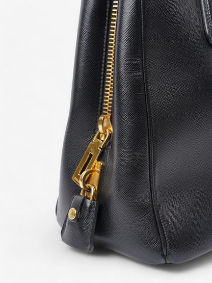 Prada Parabole Shopping Tote Black Saffiano Leather