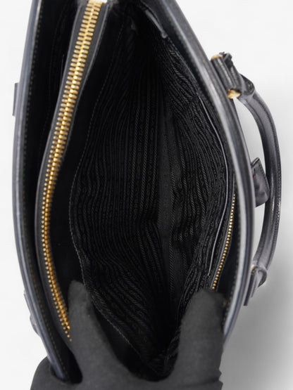 Prada Parabole Shopping Tote Black Saffiano Leather