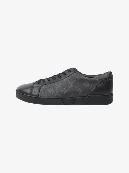 Louis Vuitton Match Up Sneakers Black / Grey Leather EU 42.5 UK 8.5