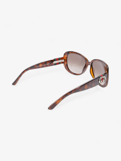 Gucci GG Round Sunglasses Brown  Acetate 135mm