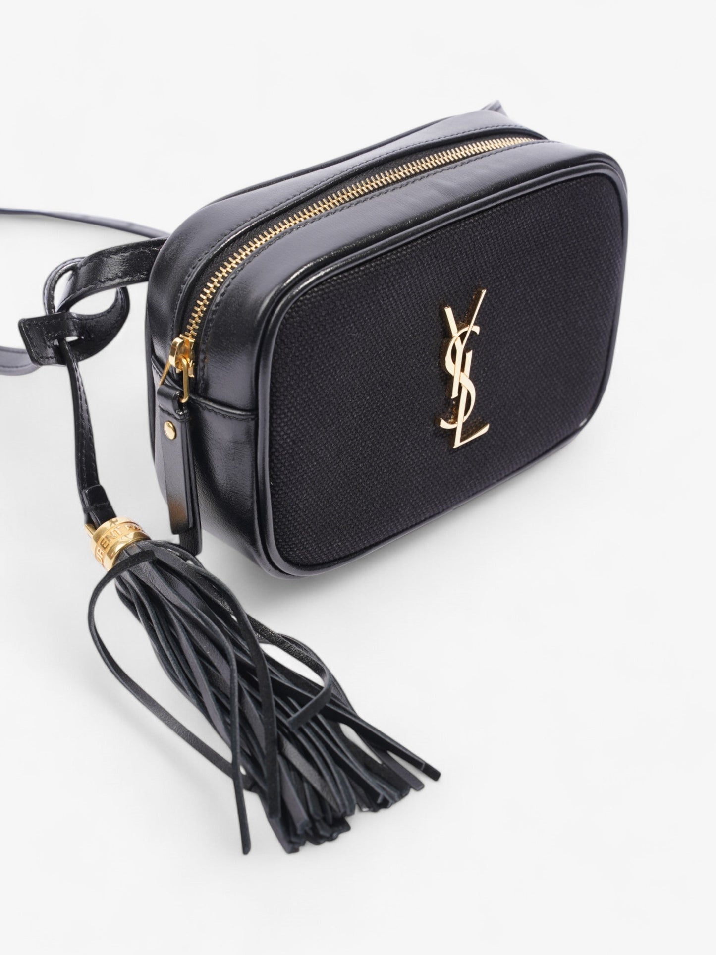 Saint Laurent Cassandre Bum Bag Black Calfskin Leather