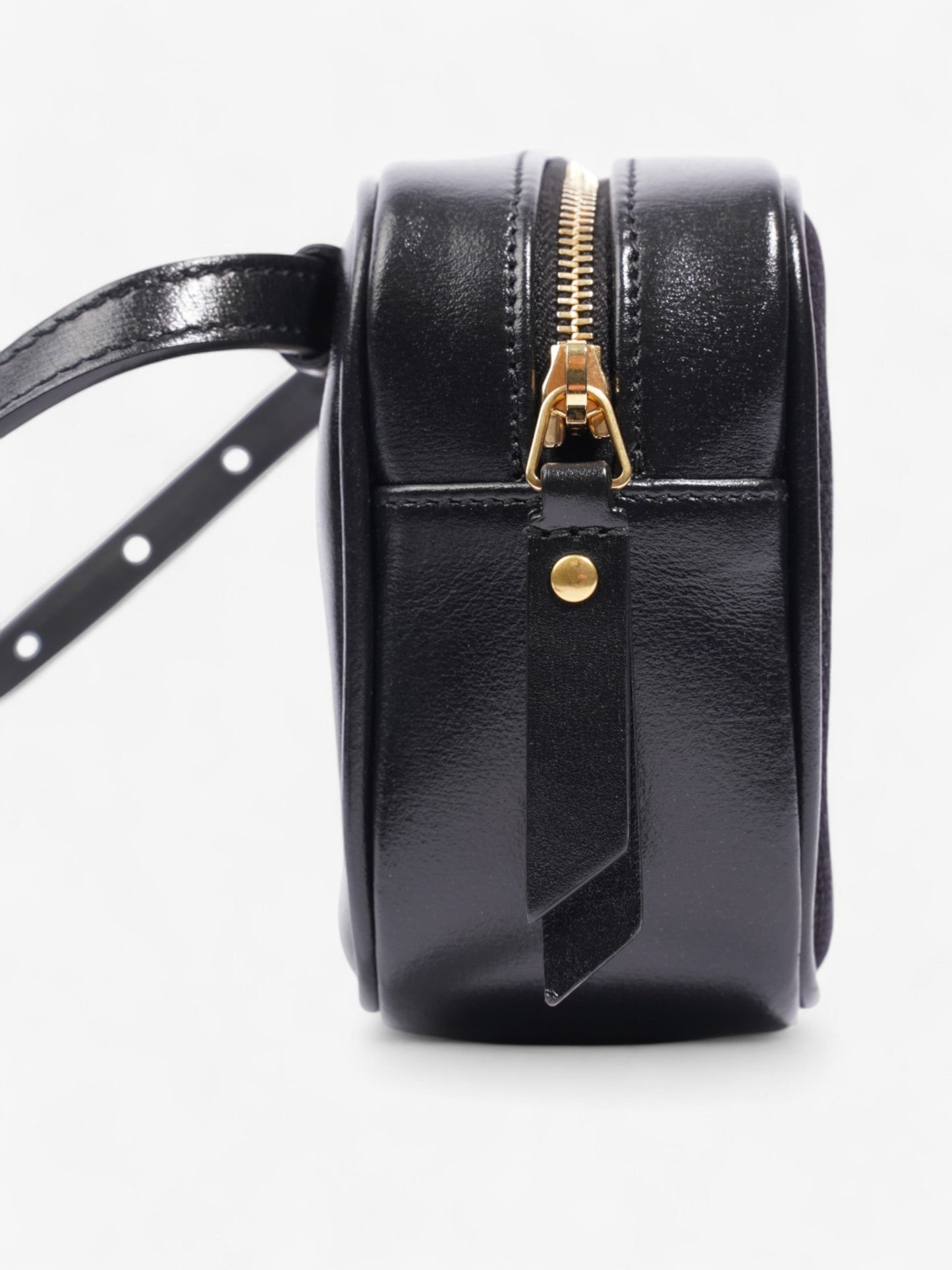 Saint Laurent Cassandre Bum Bag Black Calfskin Leather