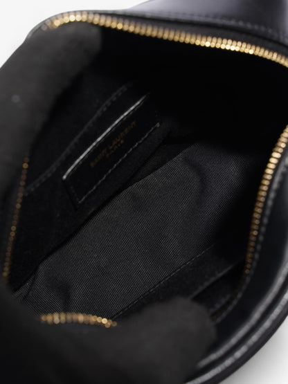 Saint Laurent Cassandre Bum Bag Black Calfskin Leather