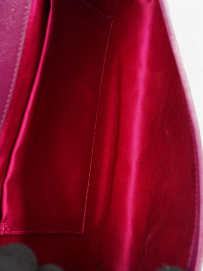Saint Laurent Belle de Jour Purple Leather
