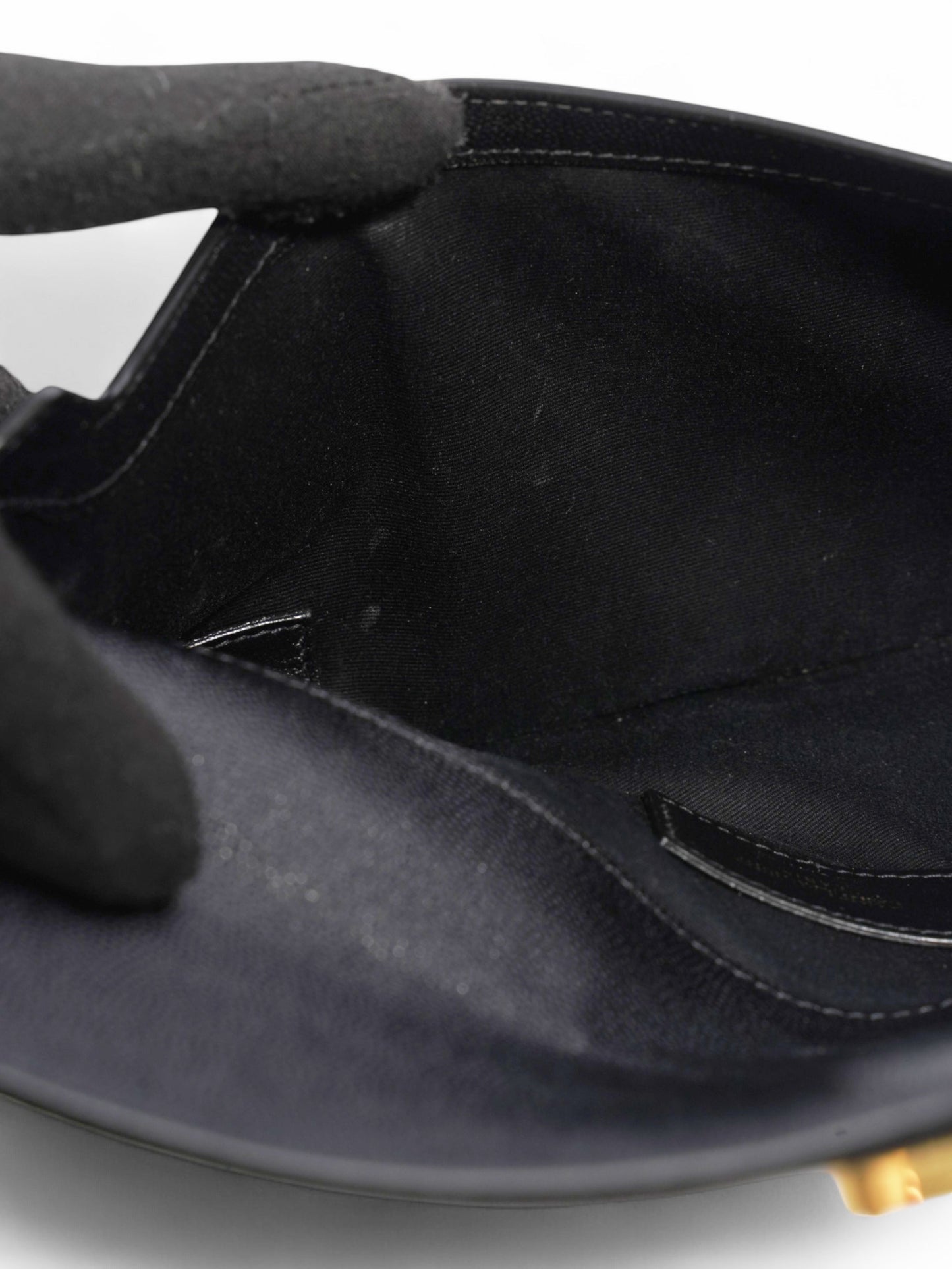 Saint Laurent Uptown Clutch Black Grained Leather