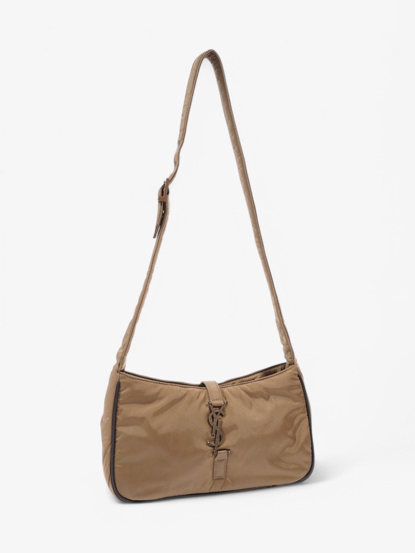 Saint Laurent 5 a 7 Shoulder Bag Khaki Nylon