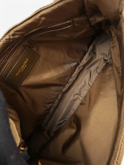 Saint Laurent 5 a 7 Shoulder Bag Khaki Nylon
