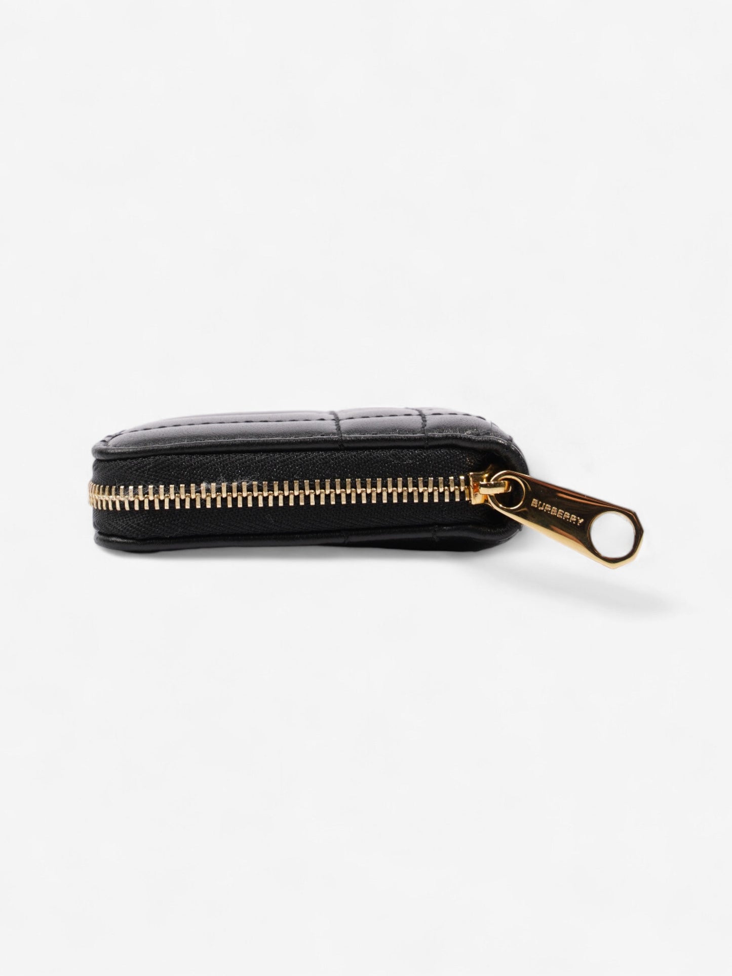 Burberry Lola Zip Wallet Black / Gold Leather Mini