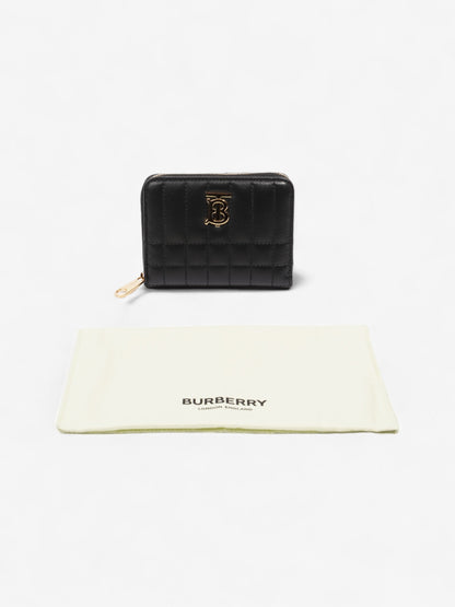 Burberry Lola Zip Wallet Black / Gold Leather Mini