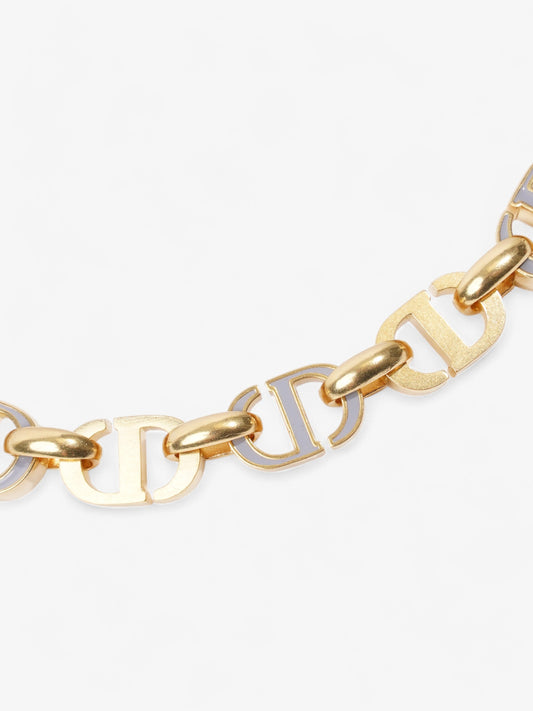 Christian Dior CD Link Chocker Gold / Grey Base Metal