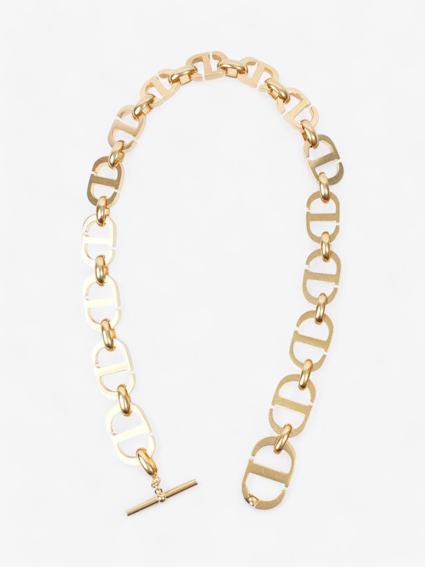 Christian Dior CD Link Chocker Gold / Grey Base Metal