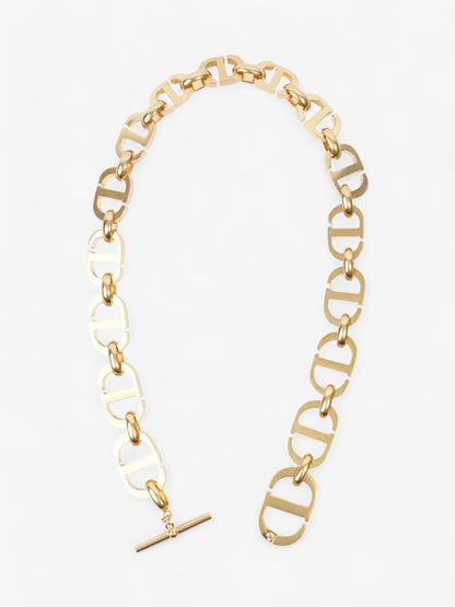 Christian Dior CD Link Chocker Gold / Grey Base Metal