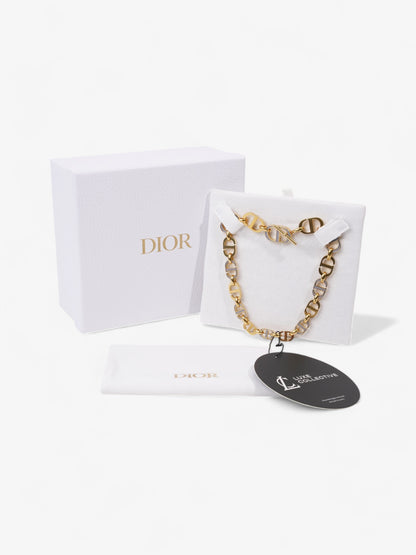 Christian Dior CD Link Chocker Gold / Grey Base Metal