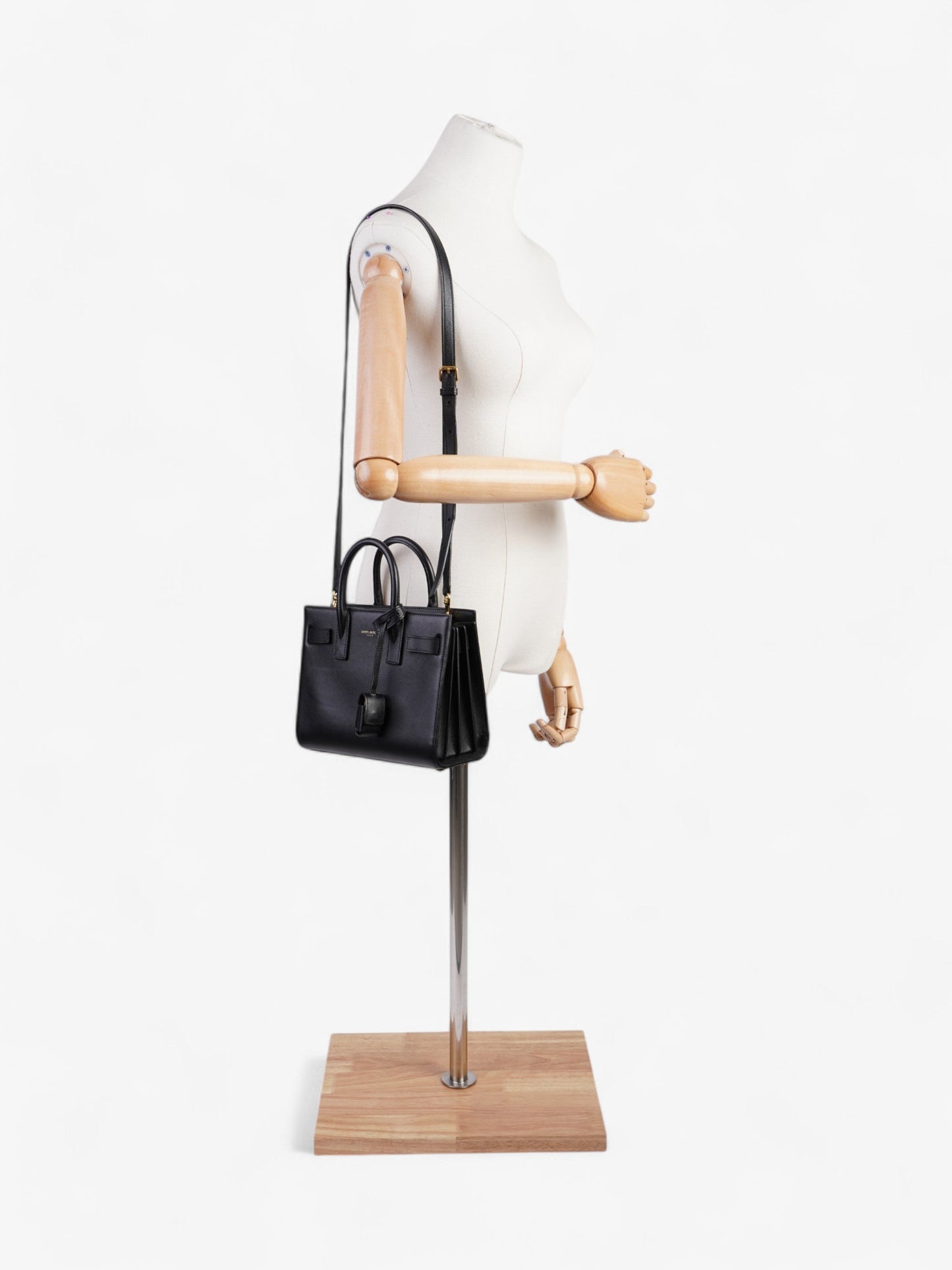 Saint Laurent Sac De Jour Black Leather Nano