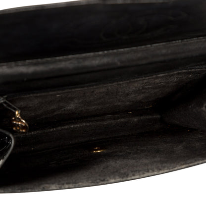 Chanel Classic Clutch on Chain - Patent Black