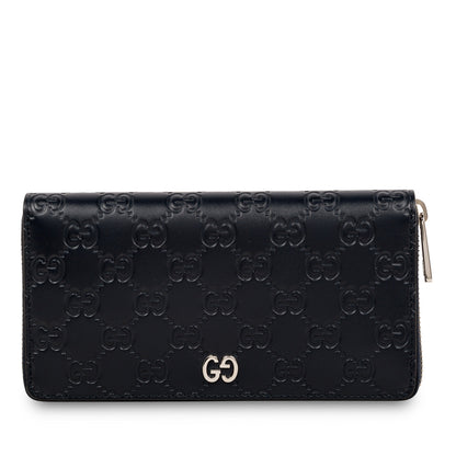 Gucci Signature GG Zip around wallet