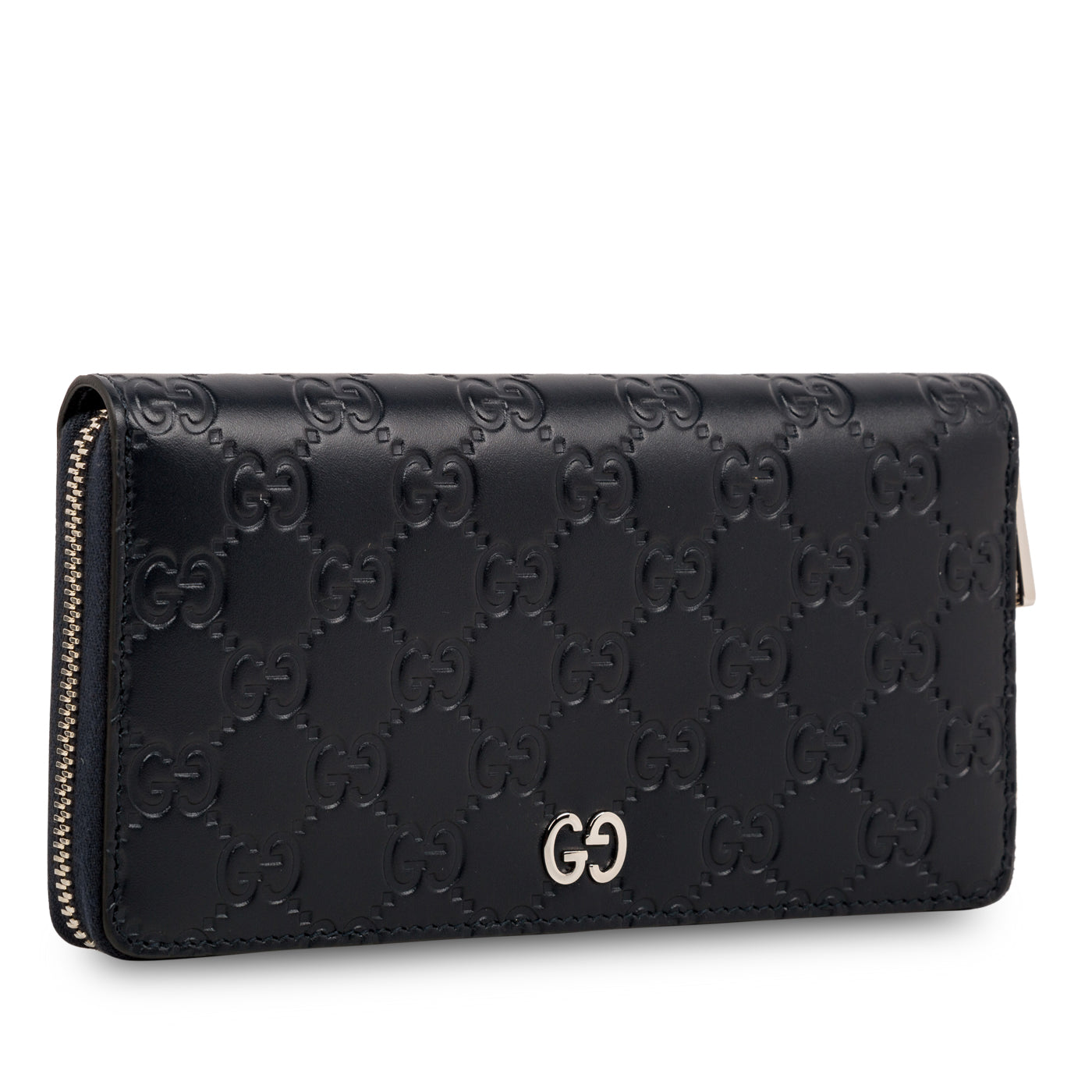 Gucci Signature GG Zip around wallet
