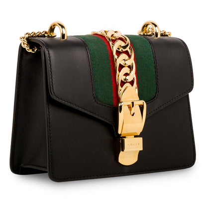 Gucci Sylvie Leather Mini Chain Bag