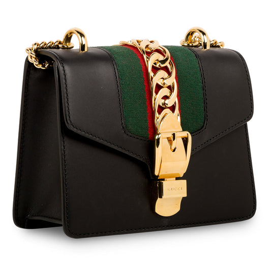 Gucci Sylvie Leather Mini Chain Bag