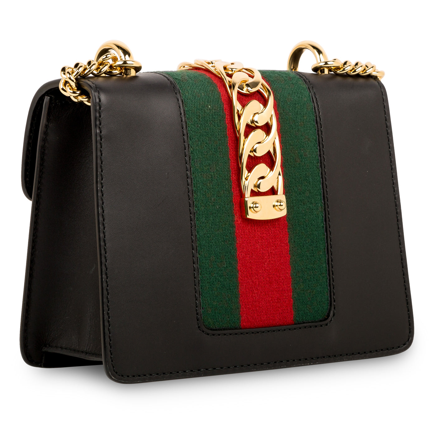 Gucci Sylvie Leather Mini Chain Bag