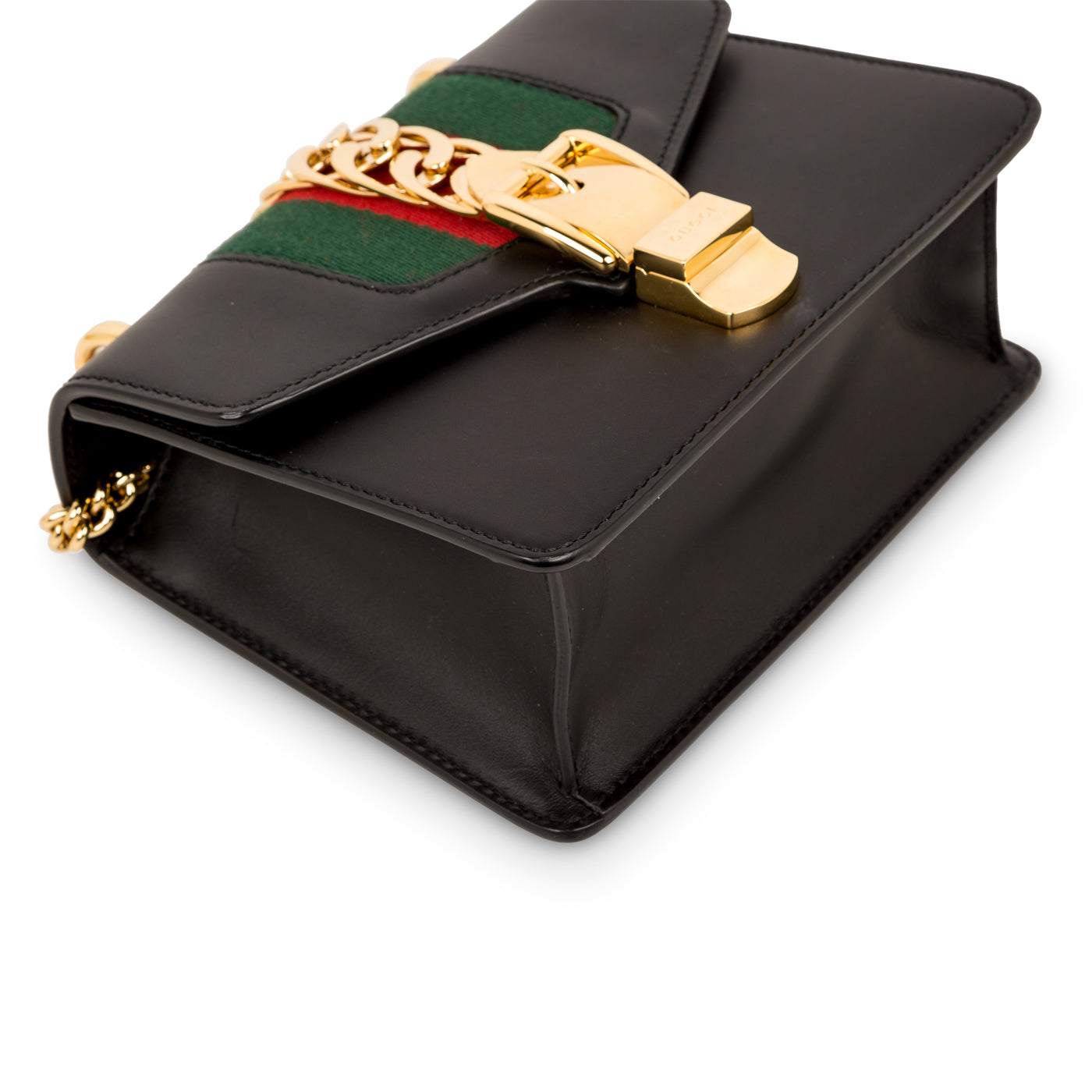 Gucci Sylvie Leather Mini Chain Bag