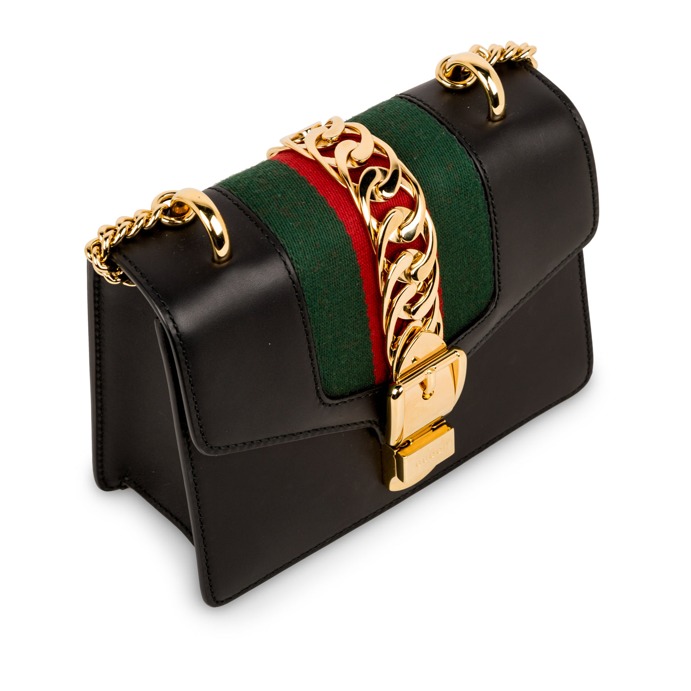 Gucci Sylvie Leather Mini Chain Bag