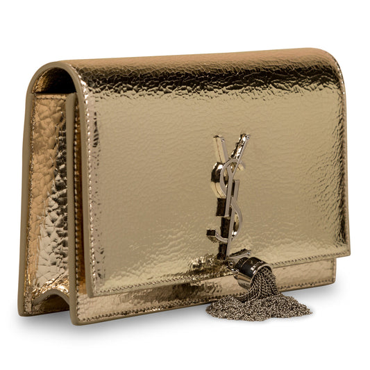 Saint Laurent Metallic Kate Tassel Bag